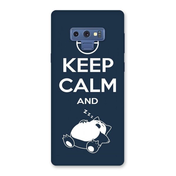 Keep Calm and Sleep Back Case for Galaxy Note 9