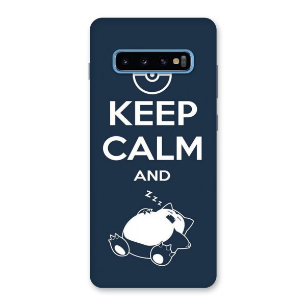 Keep Calm and Sleep Back Case for Galaxy S10 Plus