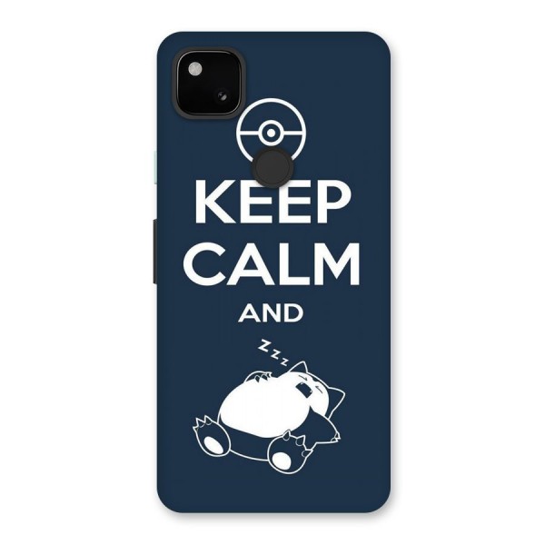 Keep Calm and Sleep Back Case for Google Pixel 4a