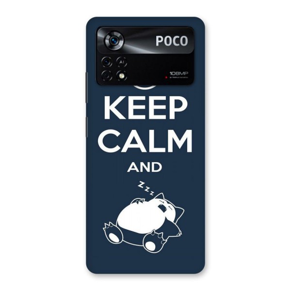 Keep Calm and Sleep Back Case for Poco X4 Pro 5G