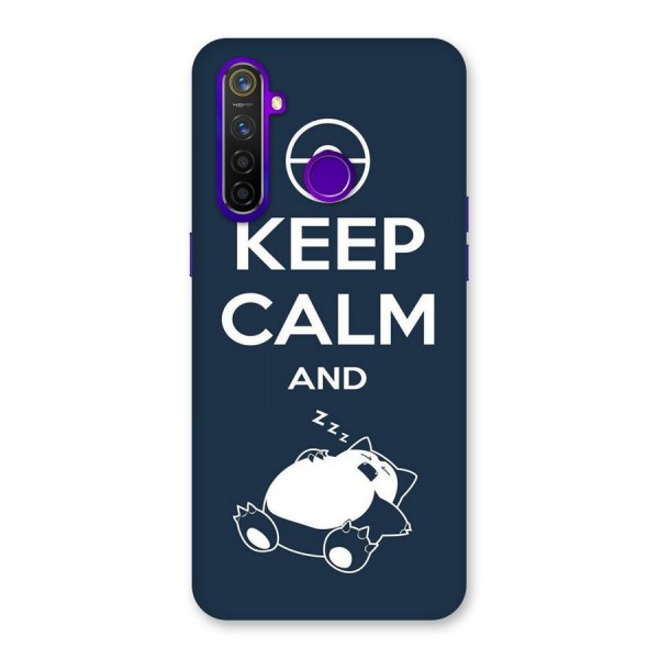 Keep Calm and Sleep Back Case for Realme 5 Pro