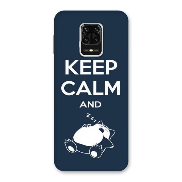 Keep Calm and Sleep Back Case for Redmi Note 9 Pro