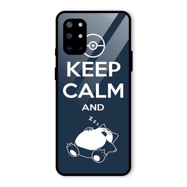Keep Calm and Sleep Glass Back Case for OnePlus 8T