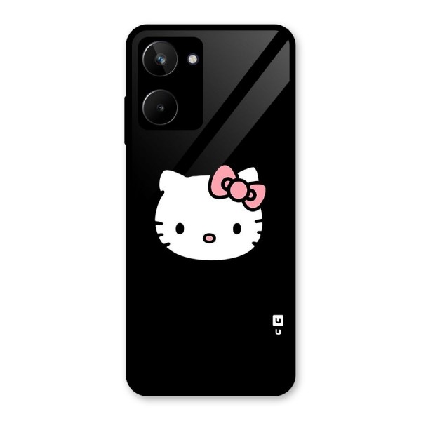 Kitty Cute Glass Back Case for Realme 10