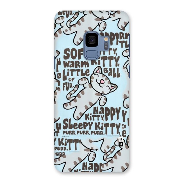 Kitty Pattern Back Case for Galaxy S9