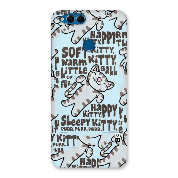 Kitty Pattern Back Case for Honor 7X