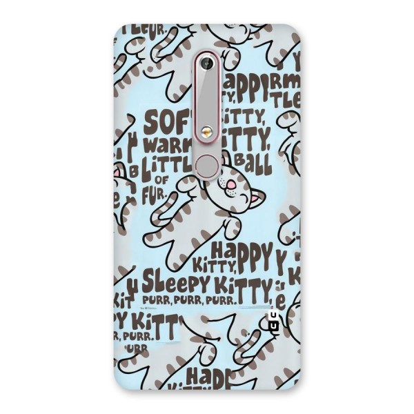 Kitty Pattern Back Case for Nokia 6.1