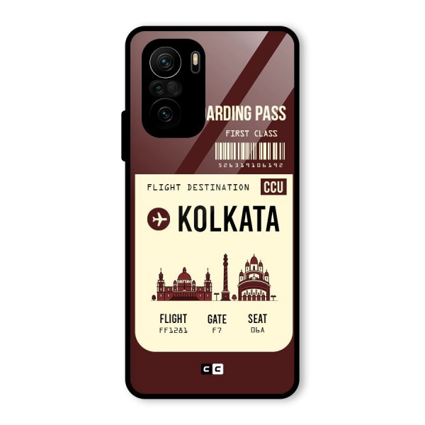 Kolkata Boarding Pass Glass Back Case for Mi 11X Pro