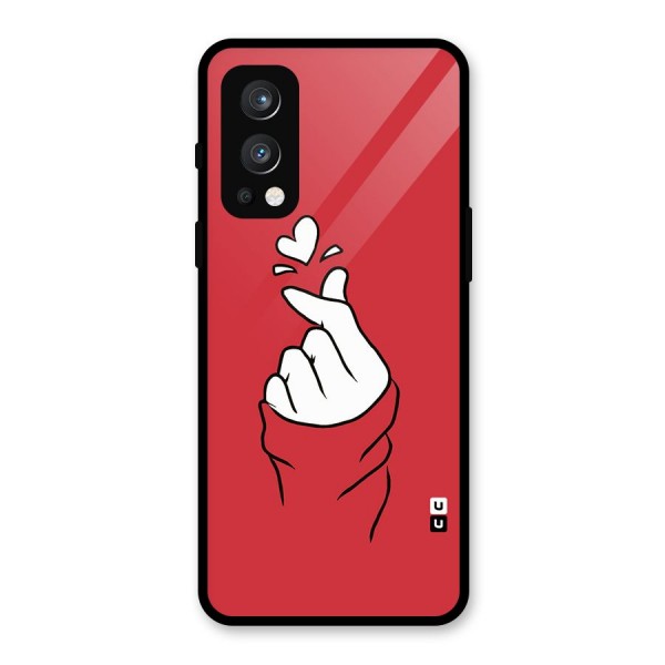 Korean Love Sign Glass Back Case for OnePlus Nord 2 5G
