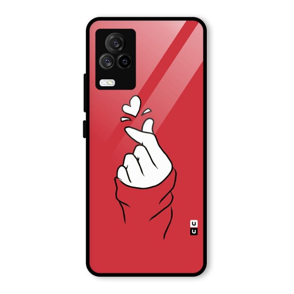 Korean Love Sign Glass Back Case for Vivo iQOO 7 Legend 5G