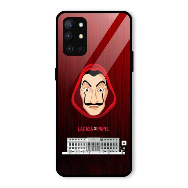 Lacasa Papel Minimalist Glass Back Case for OnePlus 9R
