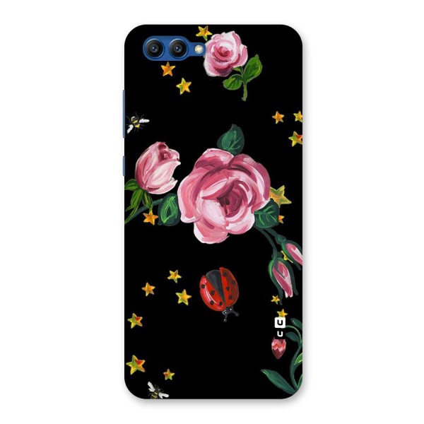Ladybird And Floral Back Case for Honor View 10