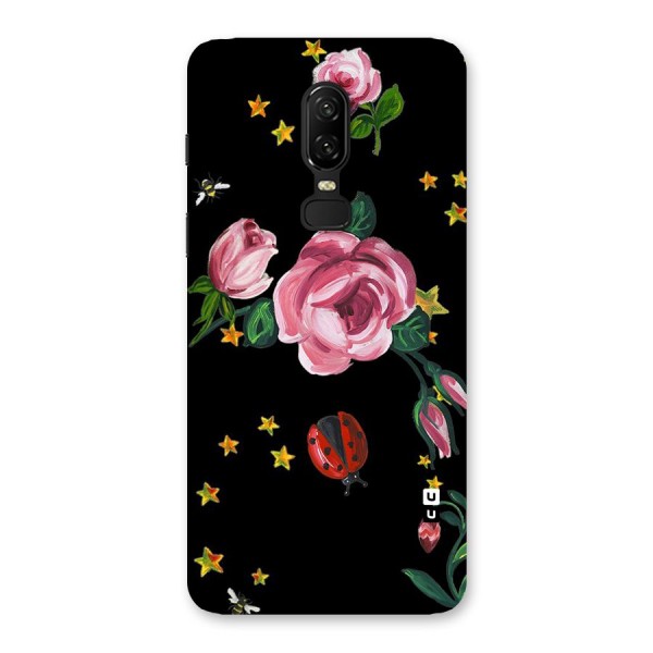 Ladybird And Floral Back Case for OnePlus 6