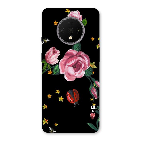 Ladybird And Floral Back Case for OnePlus 7T