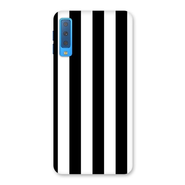 Lavish Black Stripes Back Case for Galaxy A7 (2018)
