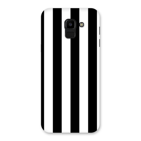 Lavish Black Stripes Back Case for Galaxy J6