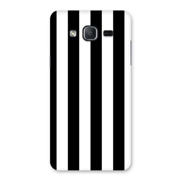 Lavish Black Stripes Back Case for Galaxy On7 Pro