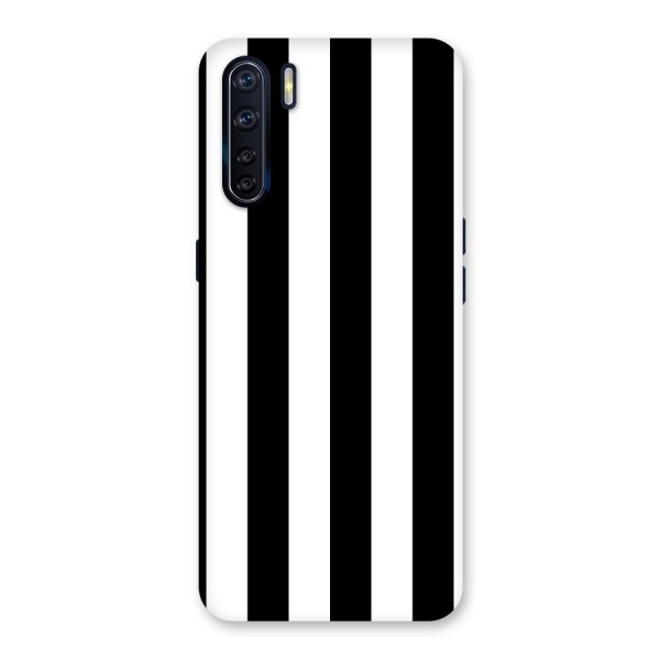 Lavish Black Stripes Back Case for Oppo F15