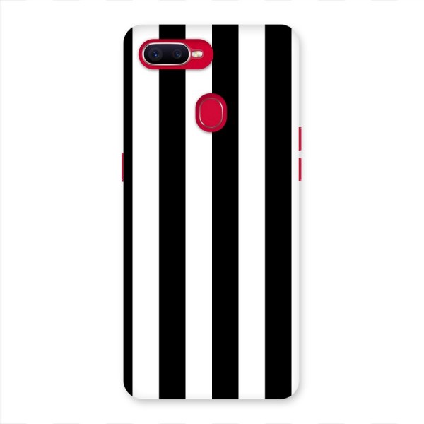 Lavish Black Stripes Back Case for Oppo F9 Pro