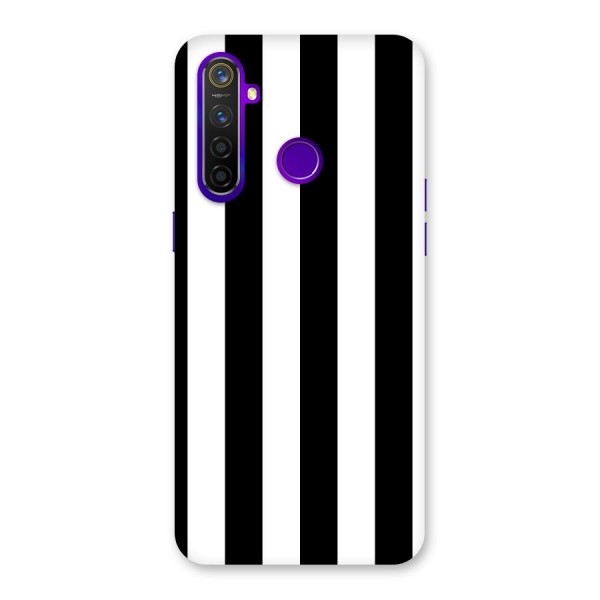Lavish Black Stripes Back Case for Realme 5 Pro