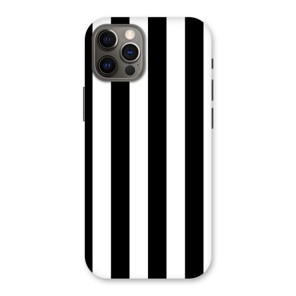 Lavish Black Stripes Back Case for iPhone 12 Pro