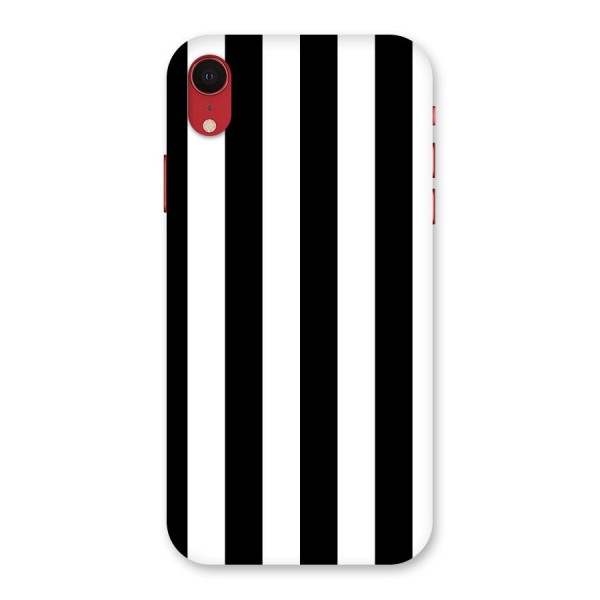 Lavish Black Stripes Back Case for iPhone XR