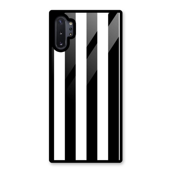Lavish Black Stripes Glass Back Case for Galaxy Note 10 Plus