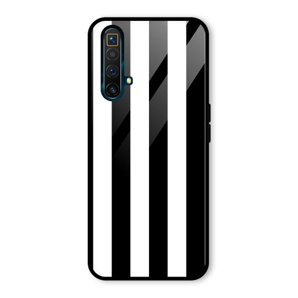 Lavish Black Stripes Glass Back Case for Realme X3 SuperZoom