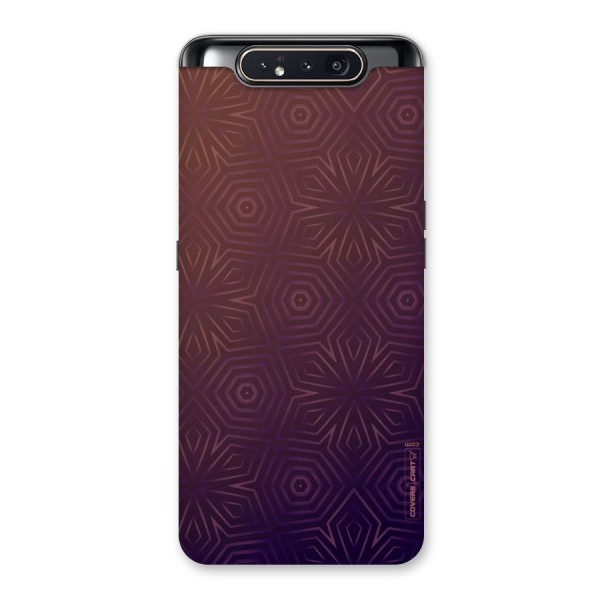 Lavish Purple Pattern Back Case for Galaxy A80