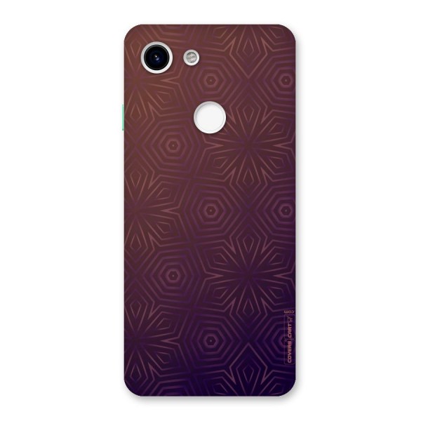 Lavish Purple Pattern Back Case for Google Pixel 3