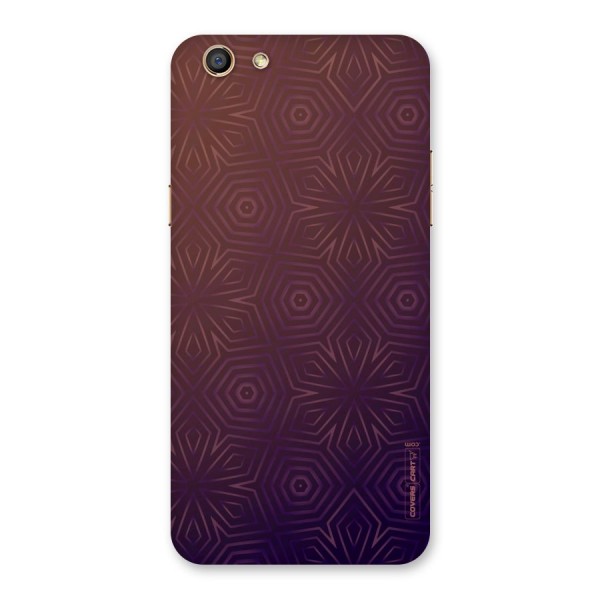 Lavish Purple Pattern Back Case for Oppo F3