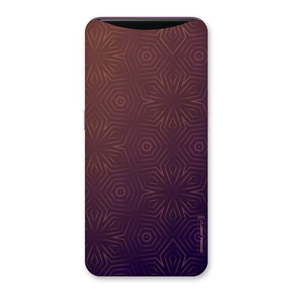 Lavish Purple Pattern Back Case for Oppo Find X