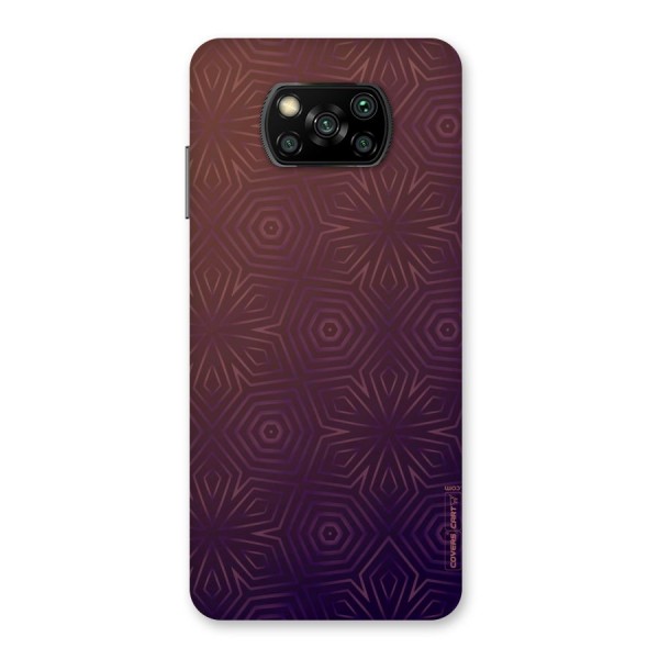 Lavish Purple Pattern Back Case for Poco X3