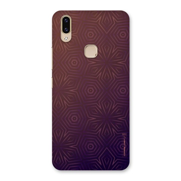 Lavish Purple Pattern Back Case for Vivo V9
