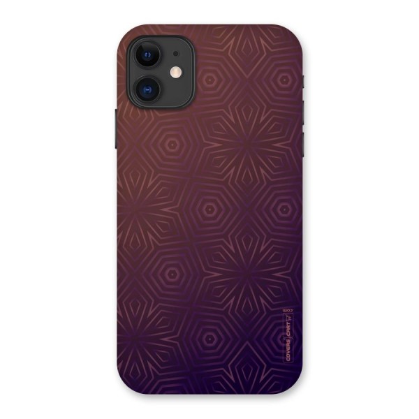 Lavish Purple Pattern Back Case for iPhone 11