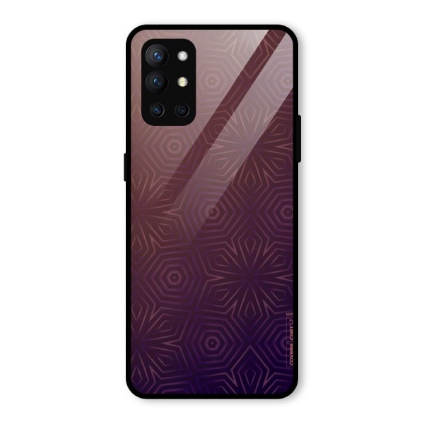 Lavish Purple Pattern Glass Back Case for OnePlus 9R