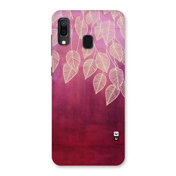 Leafy Outline Back Case for Galaxy A20