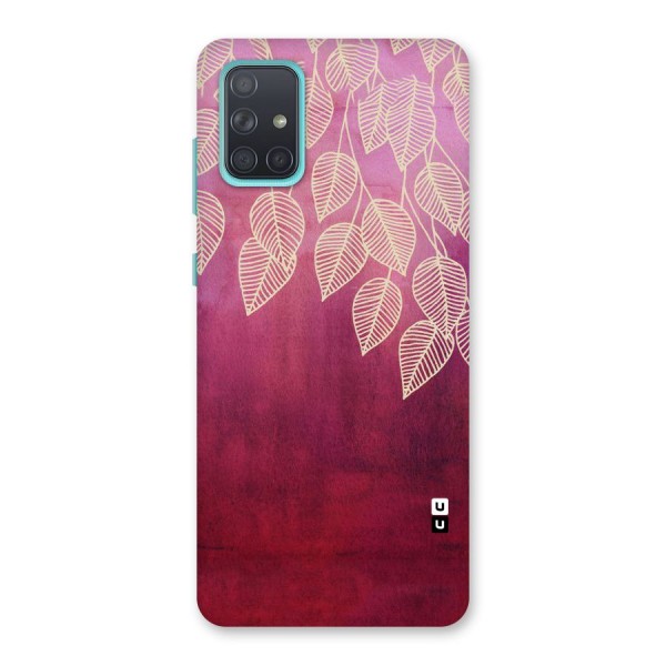 Leafy Outline Back Case for Galaxy A71