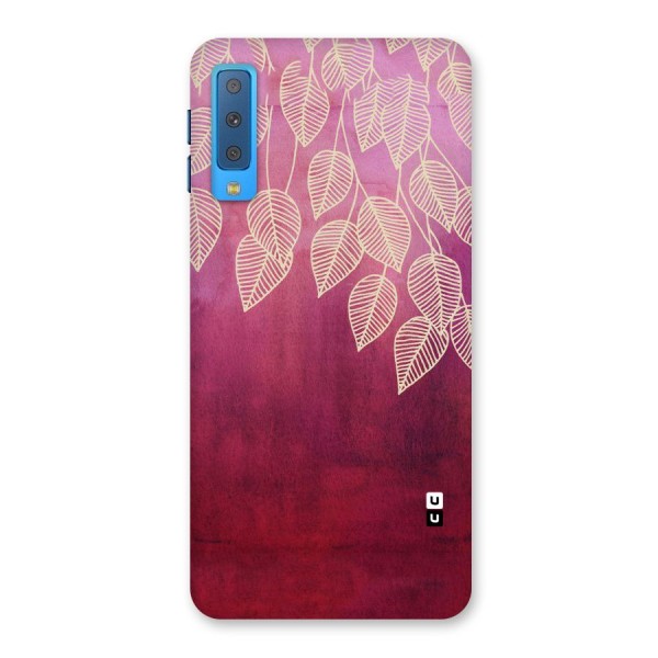 Leafy Outline Back Case for Galaxy A7 (2018)