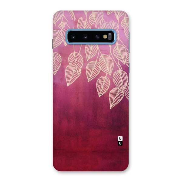 Leafy Outline Back Case for Galaxy S10