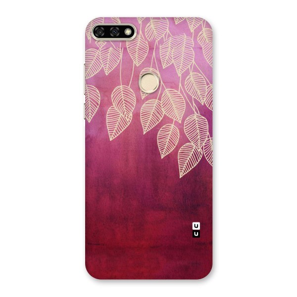 Leafy Outline Back Case for Honor 7A