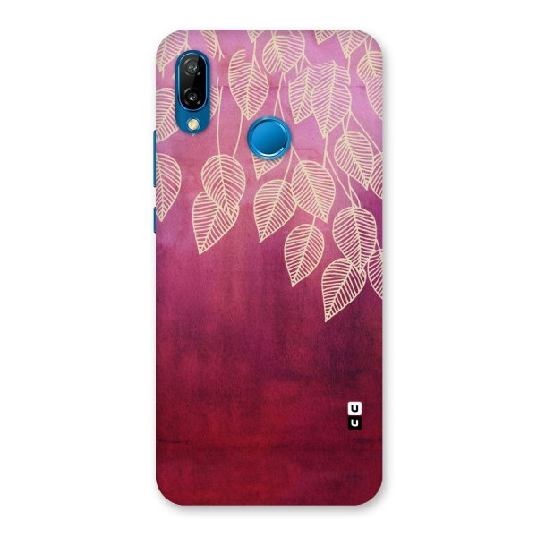 Leafy Outline Back Case for Huawei P20 Lite