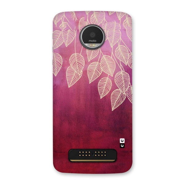 Leafy Outline Back Case for Moto Z Play