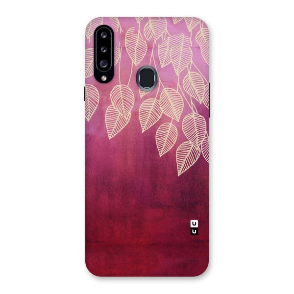Leafy Outline Back Case for Samsung Galaxy A20s