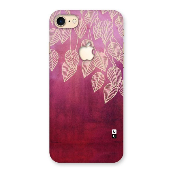 Leafy Outline Back Case for iPhone 7 Apple Cut
