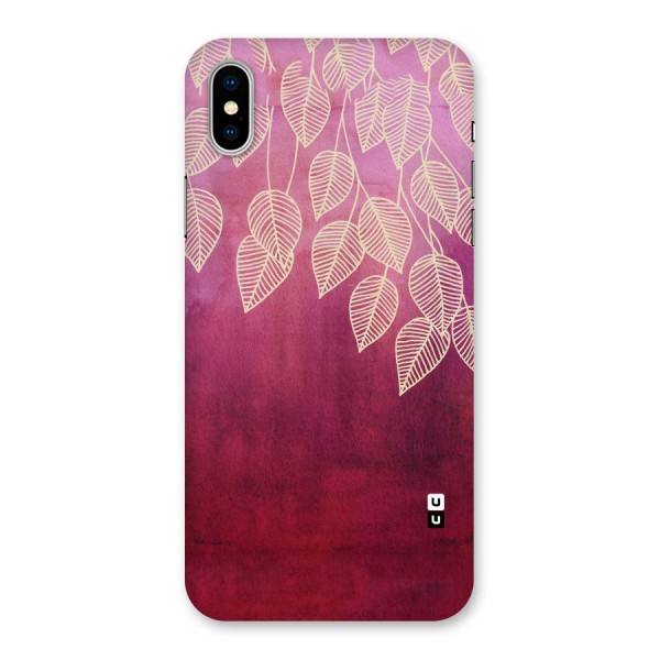 Leafy Outline Back Case for iPhone XS