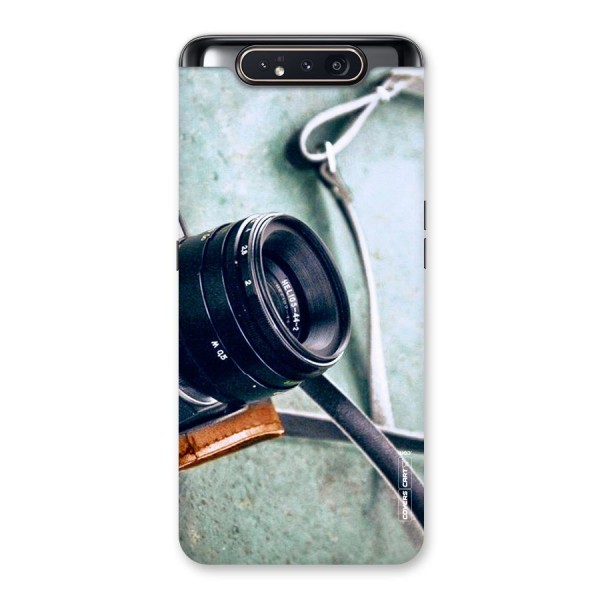 Leather Camera Lens Back Case for Galaxy A80