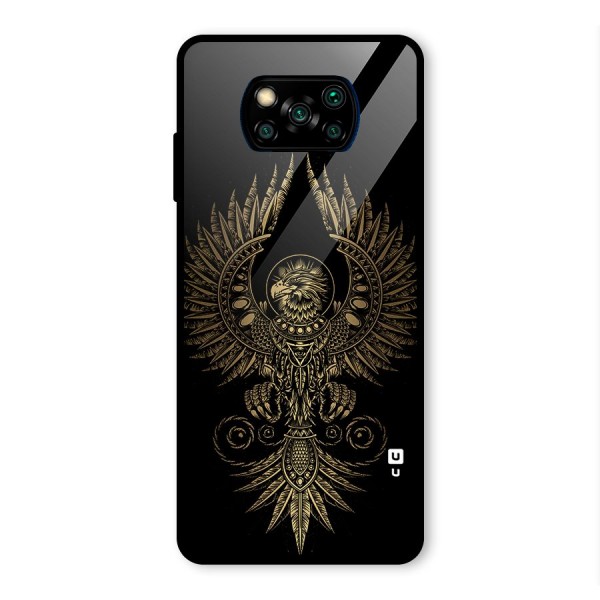 Legendary Phoenix Glass Back Case for Poco X3 Pro