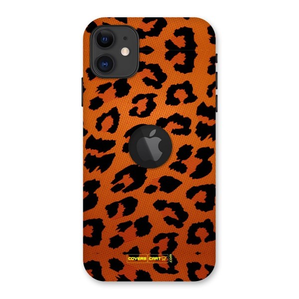Leopard Back Case for iPhone 11 Logo Cut