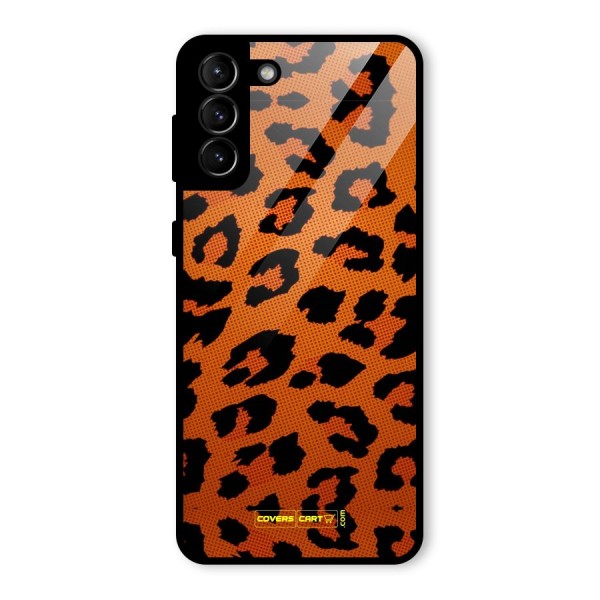 Leopard Glass Back Case for Galaxy S21 Plus